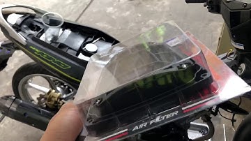 Exciter 150 gắn lọc gió độ TDR giúp hút gió lẹ hơn tại Dinh Trung 122/12 tạ uyên p4 q11 0902590471