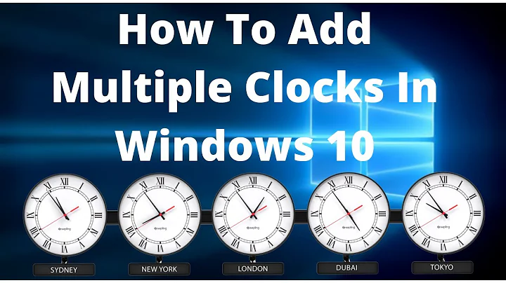How to add multiple clocks in windows 10
