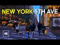 New york 5th avenue evening walk  manhattan virtual tour nyc