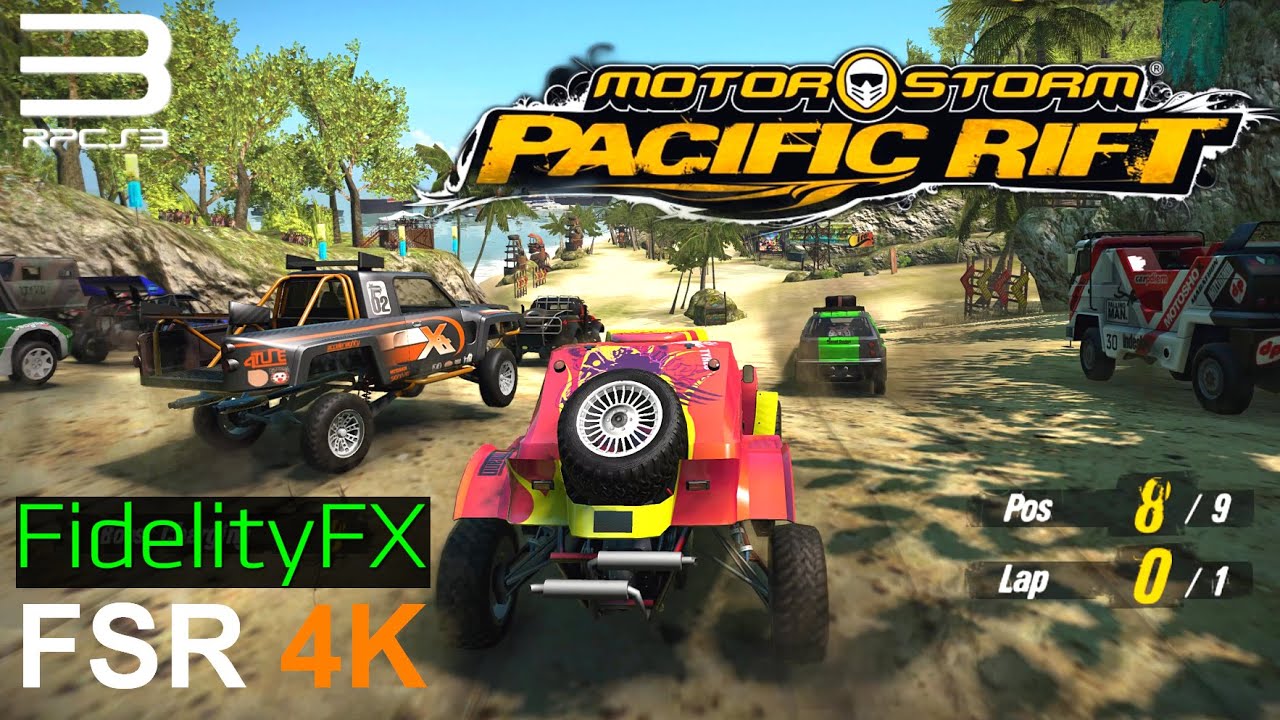 MotorStorm Pacific Rift AMD FidelityFX RPCS3 v0.0.1712681 FSR 4K