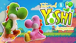 Yoshi amigurumi tutorial parte 1 español/ingles