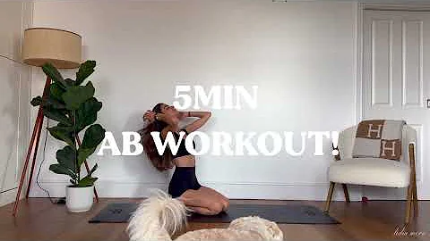 5MIN everyday pilates ab burn // short & effective flat stomach workout | LIDIAVMERA