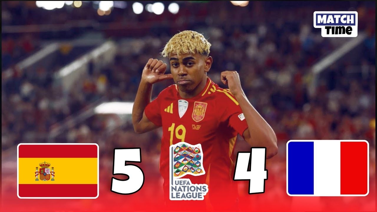 أسبانيا 5-4 فرنسا🔥● لامين يامال يدمر فرنسا🤯 ❯ ملحمة كروية 🌍 | 4K