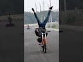 Mtb stunt switchback shoulder stand #mtbstunt #Indiastunt