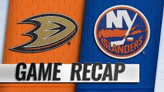 Islanders shut out Ducks for fifth straight win