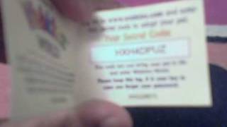 TWO FREE WEBKINZ CODES NEVA BEEN USED