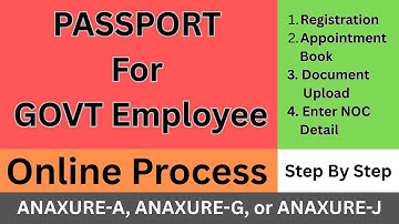 Passport for Govt Employee Online Process | How to Apply for Passport for Govt Employee Step by Step