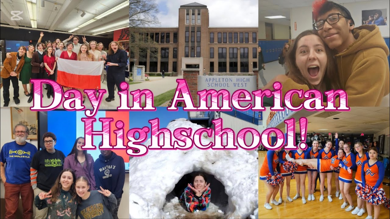 My Day in American Highschool as an exchange student!🇺🇲🏫