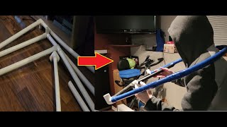 Making a Lion Dance Training Frame - 1.0 - Out of Pipes and a Hula Hoop