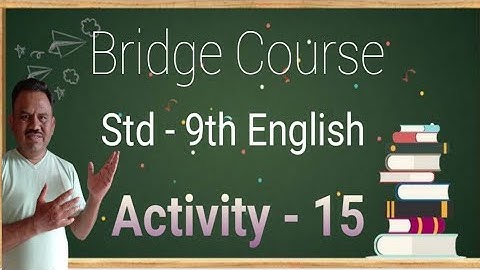 #Activity_15 | 9th English | Bridge Course | सेतू अभ्यास | #Avinash_Patil