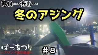 ぼっちつり#8(アジング実釣動画)寒い…渋い…冬のアジング