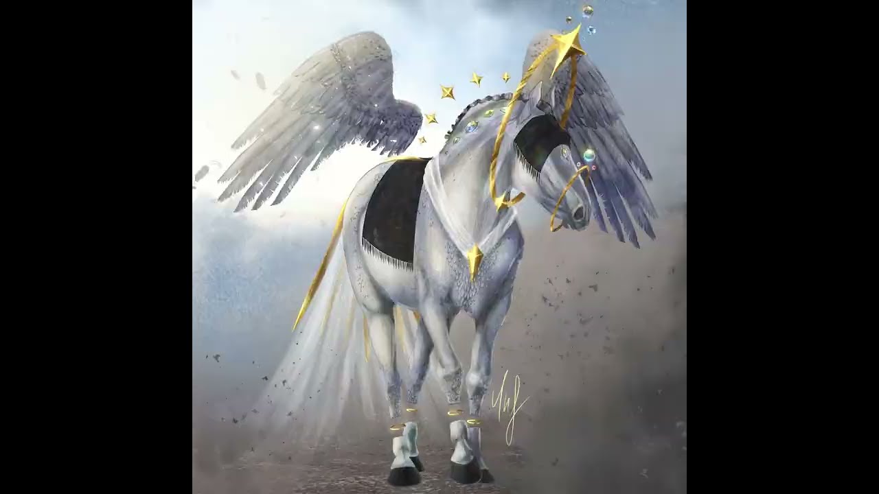 Wings of the Holy {Speedpaint} Fantasy Horse Howrse Coat