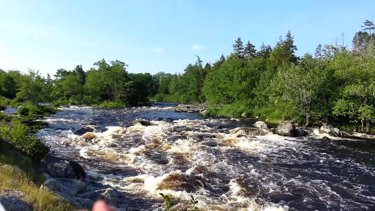 Canoeing the rapids on Musquodoboit River...