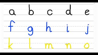 Lowercase Alphabet Tracing A to Z  Learn to Write Small Letters for Kids