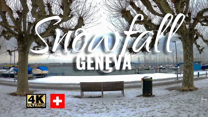 SNOWFALL 2021 in Geneva Switzerland 4K  | St. Pierre Cathedral | Lake Geneva