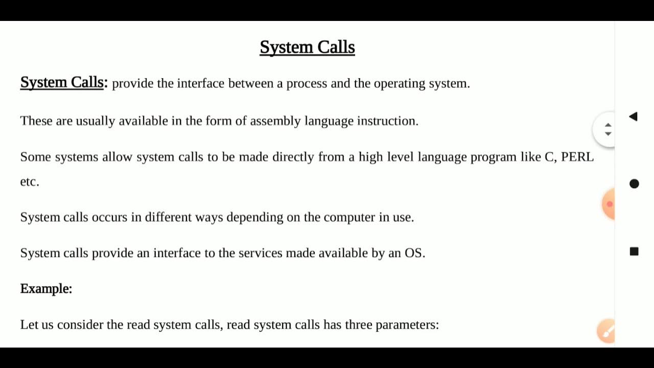 System Calls and Types of System Calls in operating System - YouTube