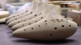 Process of Making Handmade Ocarina From Clay. Awesome Korean Wind Instrument Craftsman by All process of world 78,257 views 3 weeks ago 18 minutes