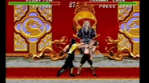 Mortal Kombat 1 On SEGA Mega Drive (Genesis) Part 2 (Scorpion Playthrough)