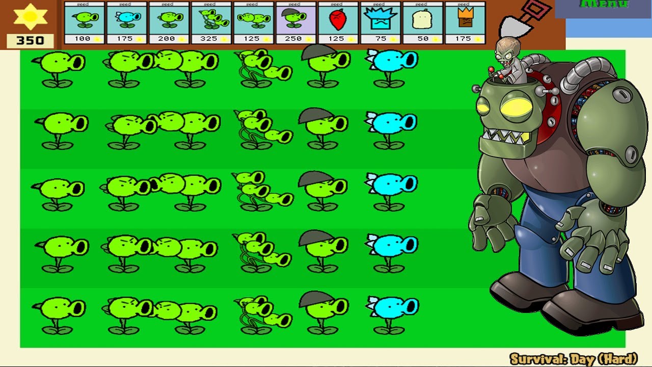 All Pea vs 999 Gargantuar vs Dr.Zomboss - Plants vs Zombies Paint Pack ...