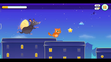 Bubbu my virtual pet cat : bubbu ran away from mouse