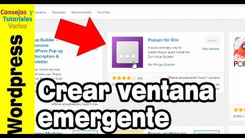 Cómo usar la extensión popups for divi para poder hacer ventanas emergentes