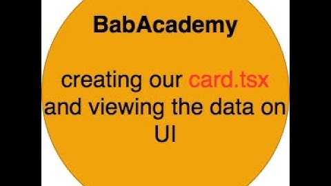 8. REACT HOOKS - TYPESCRIPT -creating card component, card props, viewing data- PART EIGHT