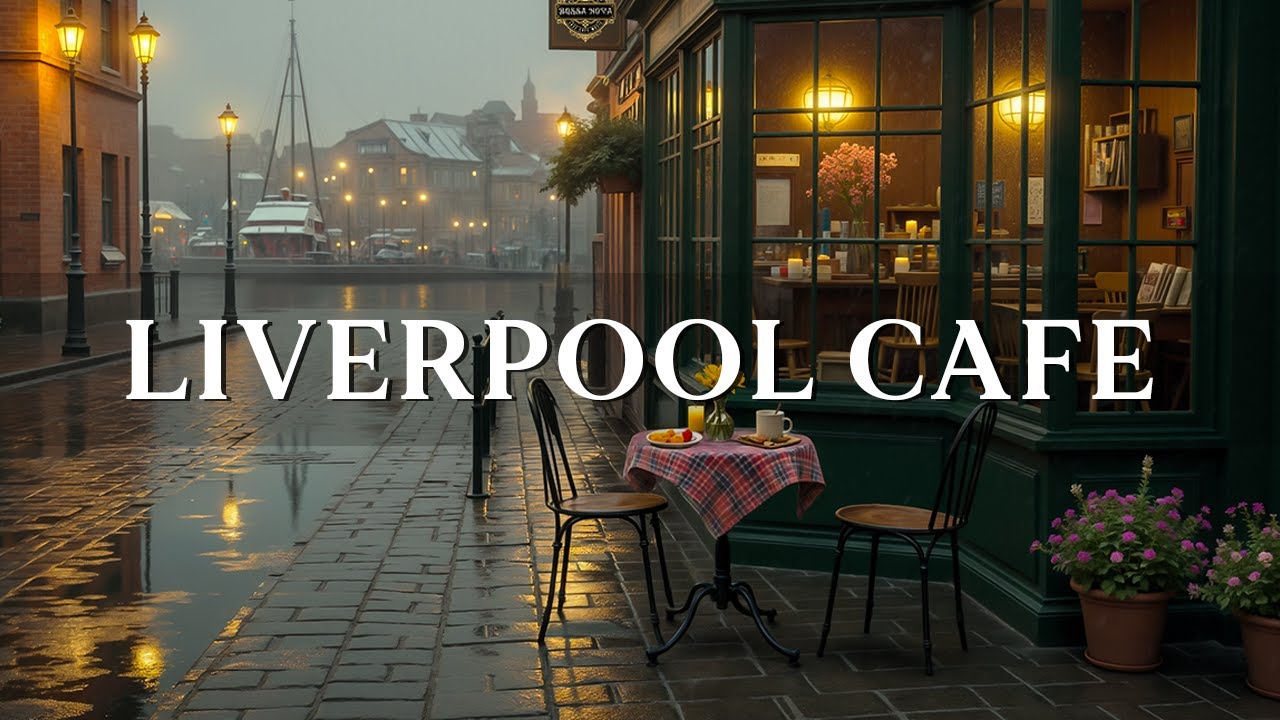 Royal Albert Dock Café Jazz in Liverpool ☕ Bossa Nova & Chill Jazz Ambience in the Rain