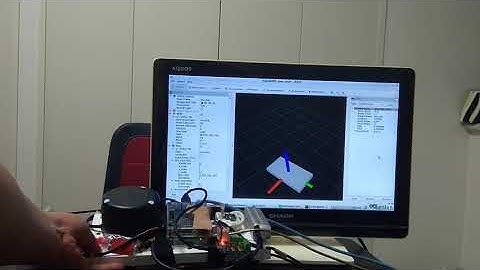 6軸IMUセンサ MPU-6050 ROSデモ / 6DOF MPU-6050 DMP3 Fusion, visualization on ROS rviz.