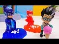 Spielzeugvideo für Kinder - Romeo verwandelt die Pyjamahelden in Slime