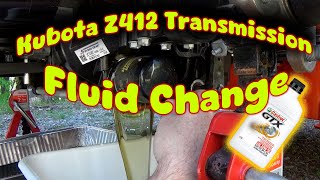 Kubota Z412 Zero Turn Transmission Fluid Change.
