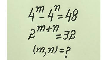 Toughest Olympiad Math Algebra Problem l find m=? , n=? l Easy & Tricky Solution 