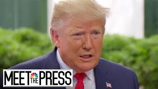 Trump To Chuck Todd On Iran Strikes: ‘No Planes Were In The Air’ | Meet The Press | NBC News