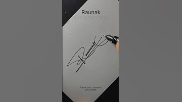 Raunak name signature style #signature #signoartist #rsignature