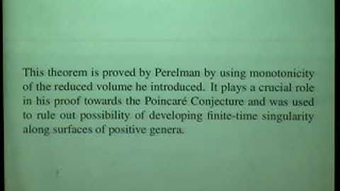Relative volume comparison along Ricci flow, by Gang Tian