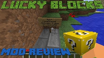 Minecraft Mod Review | Lucky Blocks Mod (With Intro and Outro Music)