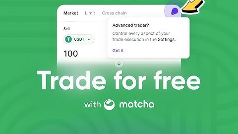 How to trade on Matcha for free (and Matcha Auto gasless tutorial)