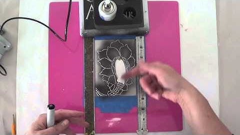 Copic Air Brush + Stencil PL Card