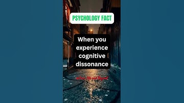 When you experience cognitive dissonance..... #shorts #love #psychology