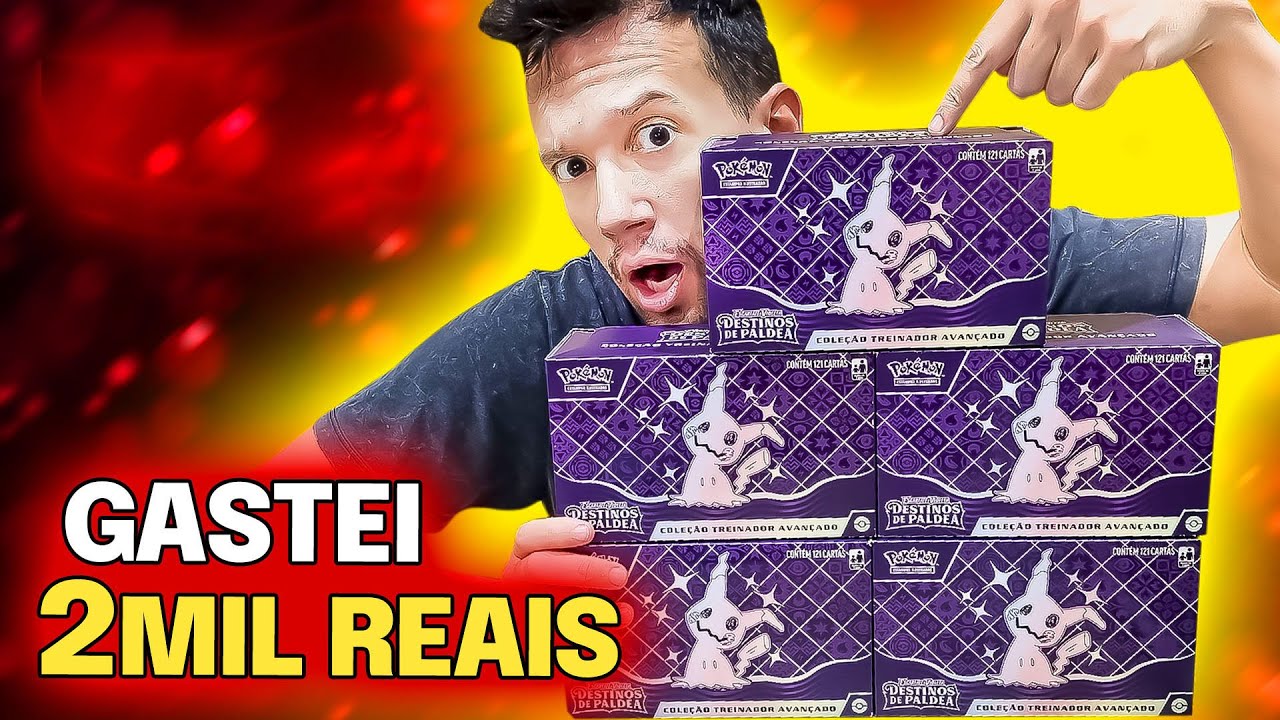 GASTEI 2000 REAIS! SAGA DO CHARIZARD SHINY | CAPITÃO HUNTER CARTAS POKEMON TCG