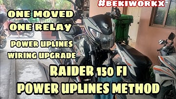 PAANO GAWIN ANG POWER UPLINES METHOD SA RAIDER FI 150 | RAIDER 150 FI POWER UPLINES METHOD