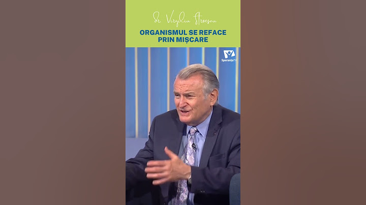 Dr  Virgiliu Stroescu Organismul se reface prin miscare