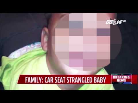 (VTC14)_Bé trai 17 tháng tuổi bị chết não vì ngồi trong ô tô sai cách