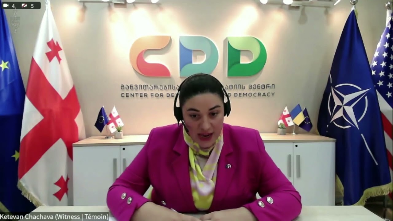 Q&A: ANITA VANDENBELD Member of Canadian House of Commons and Ketevan Chachava (CDD).