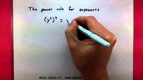Algebra - the power rule for exponents