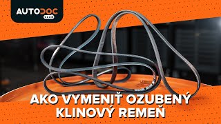 Vymeniť Klinový rebrovaný remen urob si sám - video online