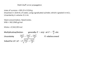 Error propagation
