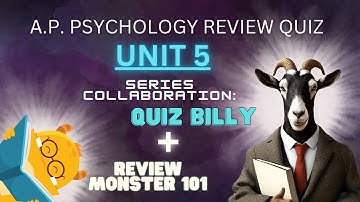 AP Psychology Quiz Challenge: Unit 5 Multiple Choice Questions | Test Prep Series (Part 5 of 9)