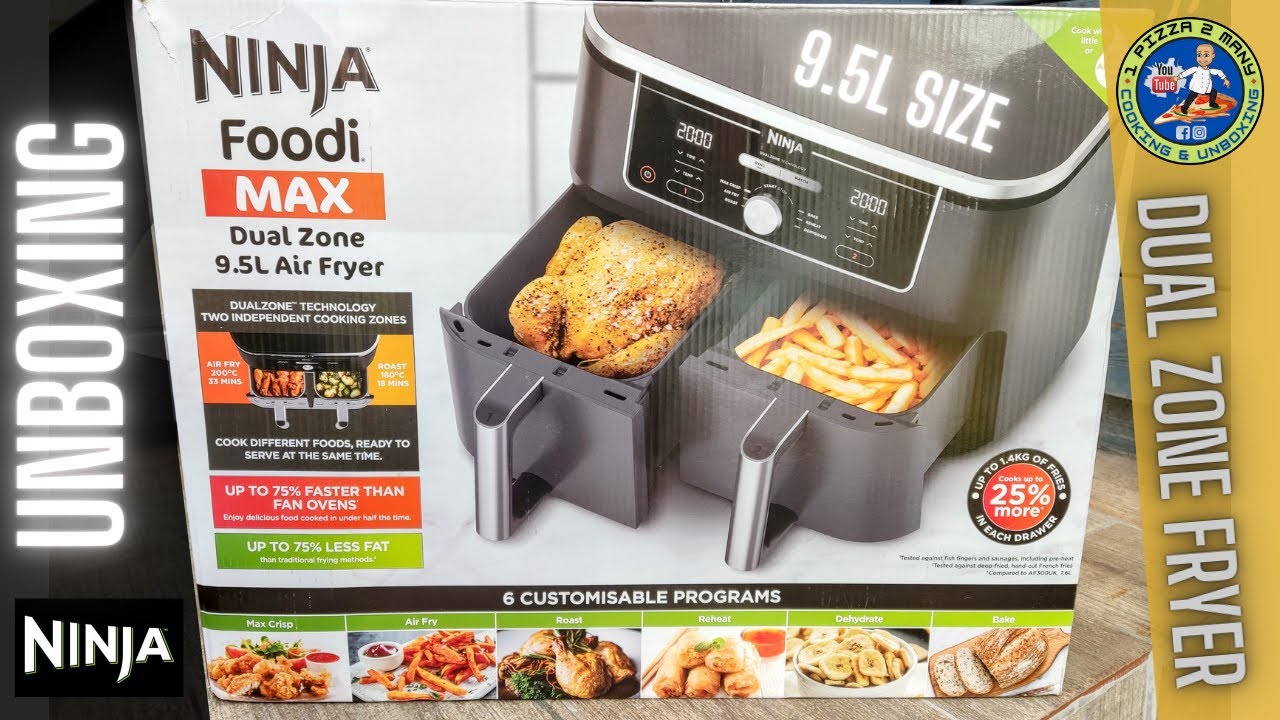 Ninja Foodi MAX Dual Zone Large Air Fryer 9.5L