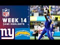 Giants vs. Chargers Week 14 Highlights | NFL 2021