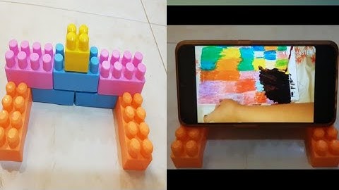 How to make mobile  stand  Using  Building  Blocks 🤔